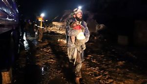 Veja imagens da destruição causada pelo poderoso abalo (ABDULAZIZ KETAZ/AFP - 06.02.2023)